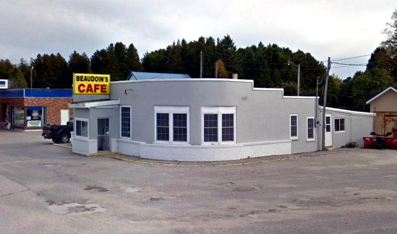 Mid-War Bar (John Henrys) - Street View Of Beaudoins Cafe